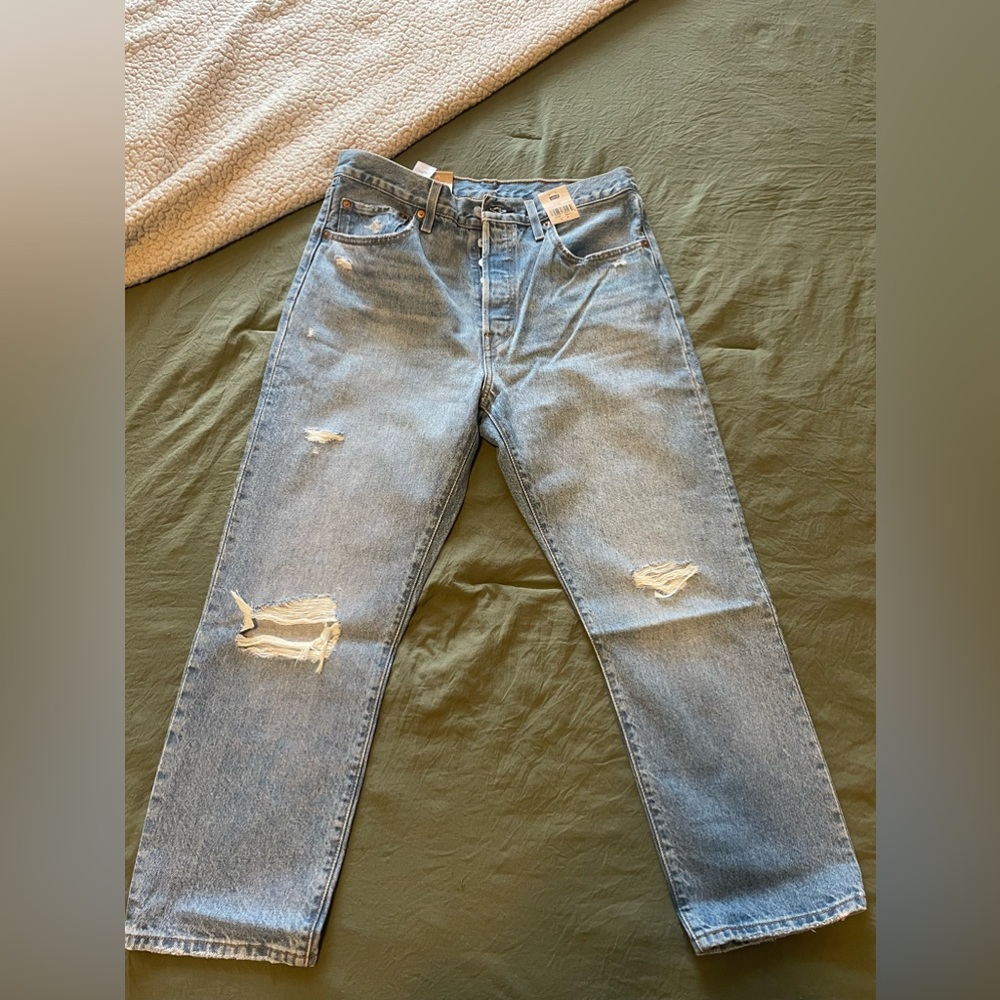 Levi’s cropped straight jeans